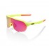 100% S2 Sunglasses - Matte Washed Out Neon Yellow/Purple