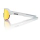 100% S2 Sunglasses - Soft Tact Off White/HiPER Red 