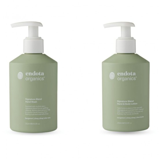 Endota Organics Signature Blend Hand Wash & Lotion 250ml Set