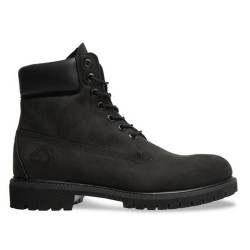 Timberland Men's 6-inch Premium Waterproof Boot - Black Nubuck - Size 10