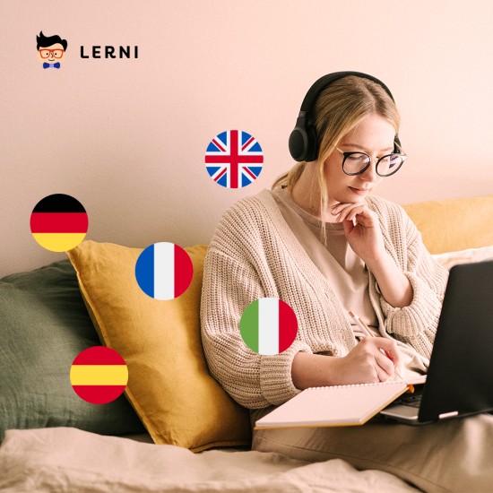 Lerni. Learn languages. - Get 50% off your subscription fee