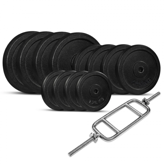 Lifespan Fitness CORTEX 40KG ENDURASHELL TRI BAR WEIGHT SET