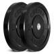 Lifespan Fitness CORTEX 150kg Black Series Bumper Plate Set 