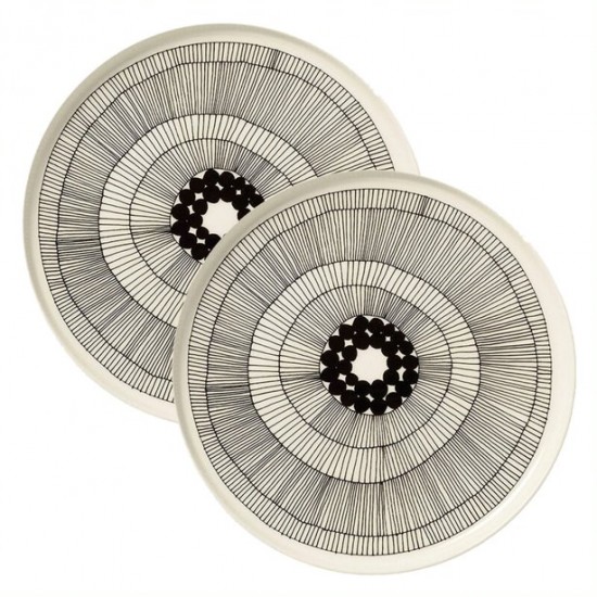 Marimekko Oiva/Siirtolapuutarha 25cm Plate Set