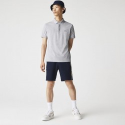 Lacoste Paris Regular Fit Stretch Polo Mens - Silver Chine