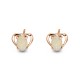 Wellington Jeweller - In-Love Solid Opal Earrings (Rose Gold)